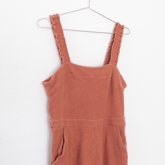 Madewell Texture & Thread Ruffle-Strap Jumpsuit Size 6 - Picture 3 of 4